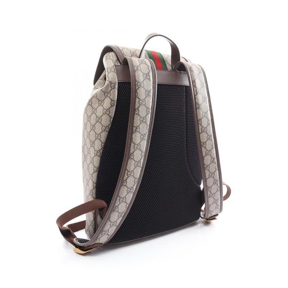 Gucci GG Leather Supreme Ophidia Backpack Multicolor Brown Tan Rucksack - Picture 1 of 6